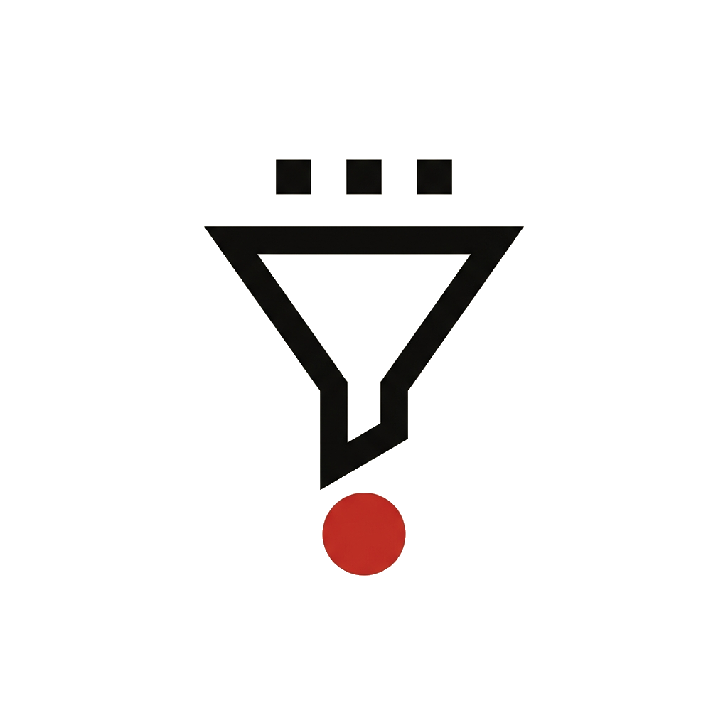 Strategic funnel icon